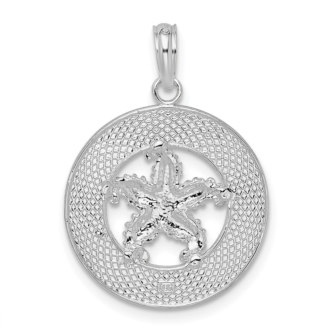 Sterling Silver Sanibel Circle with Starfish Pendant