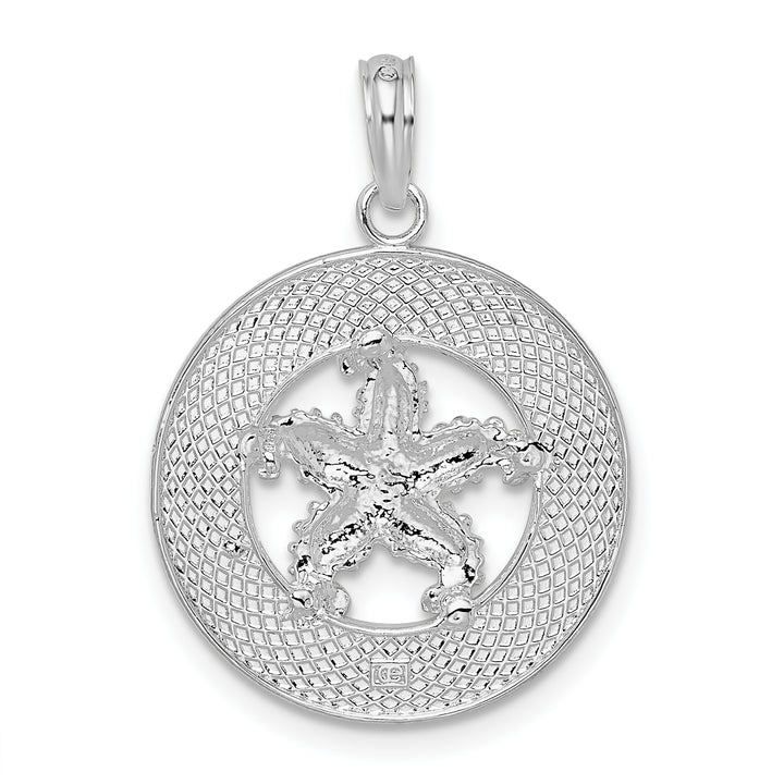 Sterling Silver Sanibel Circle with Starfish Pendant