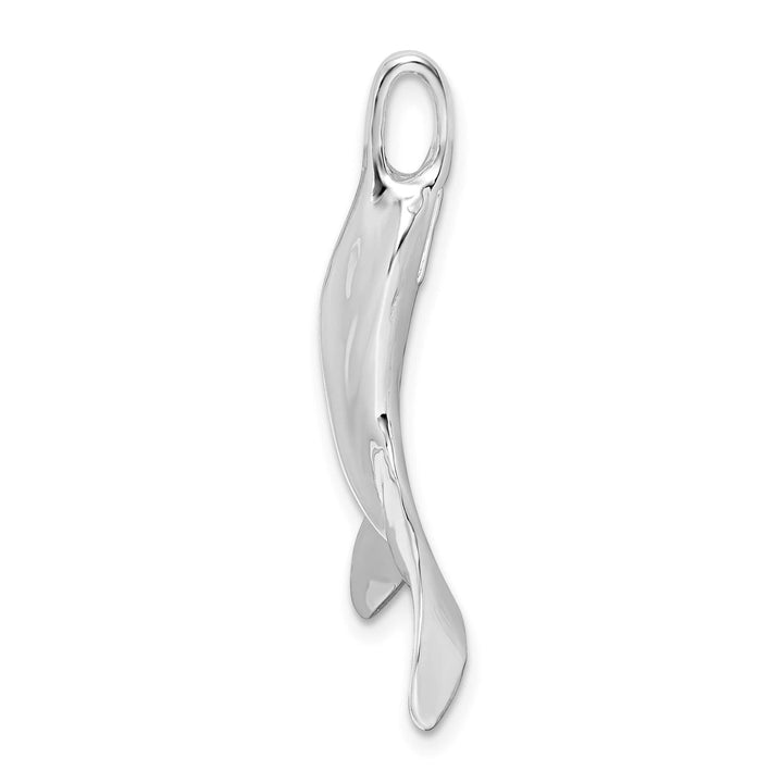Sterling Silver 3D Whale Tail Pendant