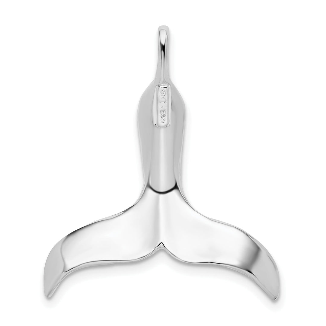 Sterling Silver 3D Whale Tail Pendant