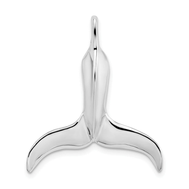 Sterling Silver 3D Whale Tail Pendant