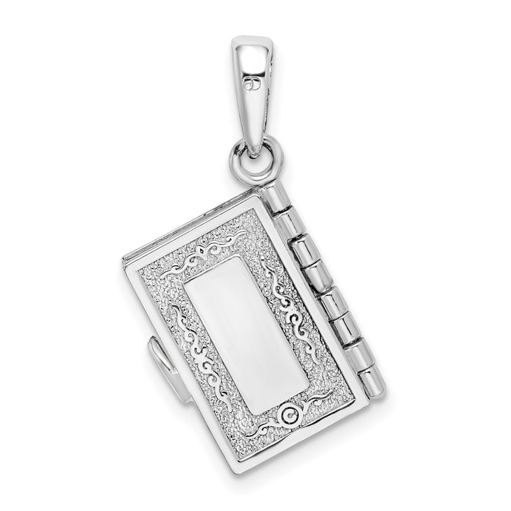 Sterling Silver Moveable 3D Lord's Prayer Bible Pendant