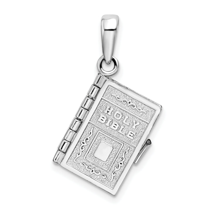 Sterling Silver Moveable 3D Lord's Prayer Bible Pendant