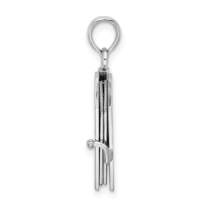 Sterling Silver Moveable 3D Spanish Santa Biblia Pendant