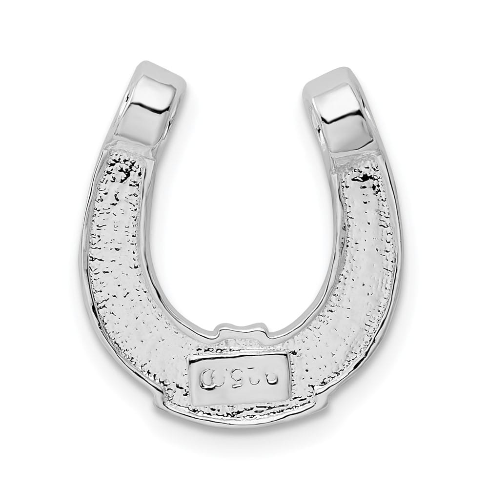 Lovely Rita's Pendants & Charms Sterling Silver Polished Horseshoe Chain Slide