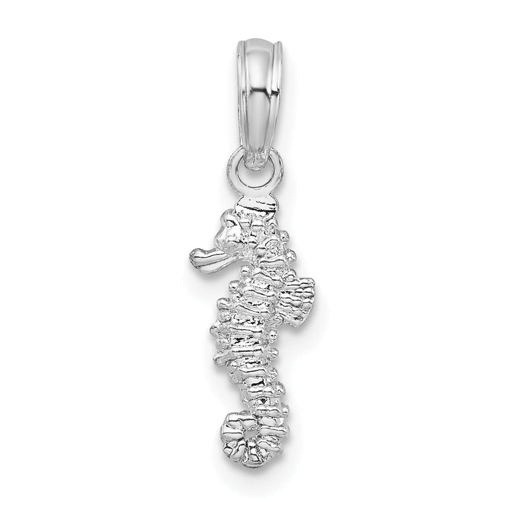 Sterling Silver 3D Mini Seahorse Pendant