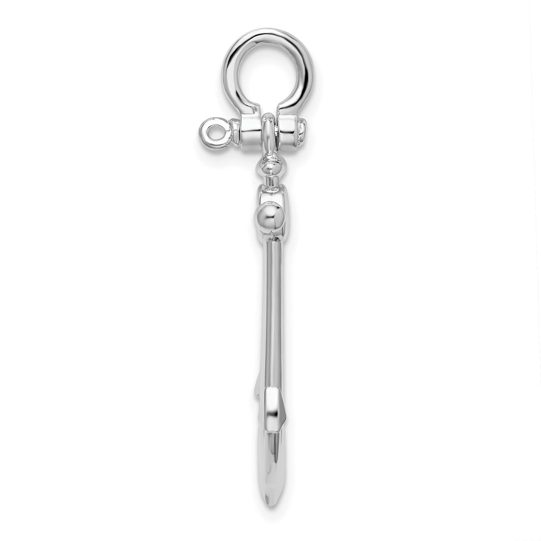 Sterling Silver 3D Small Anchor Pendant