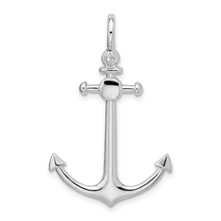 Sterling Silver 3D Small Anchor Pendant