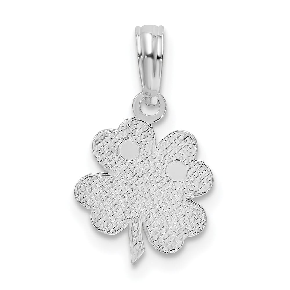 Lovely Rita's Pendants & Charms Sterling Silver Polished and Textured Shamrock Pendant