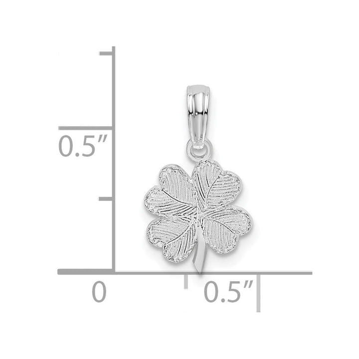 Lovely Rita's Pendants & Charms Sterling Silver Polished and Textured Shamrock Pendant