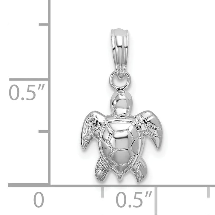 Sterling Silver Mini Sea Turtle Pendant