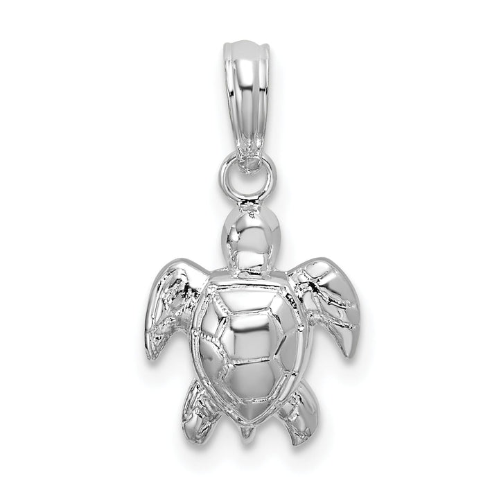 Sterling Silver Mini Sea Turtle Pendant