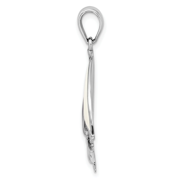 Sterling Silver Enameled Sailboat Pendant