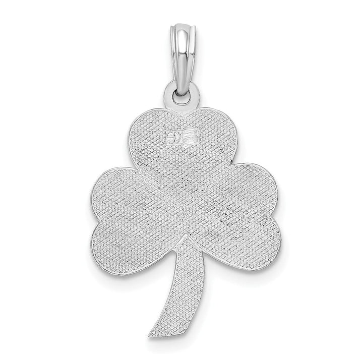 Lovely Rita's Pendants & Charms Sterling Silver Polished Enameled Shamrock Pendant