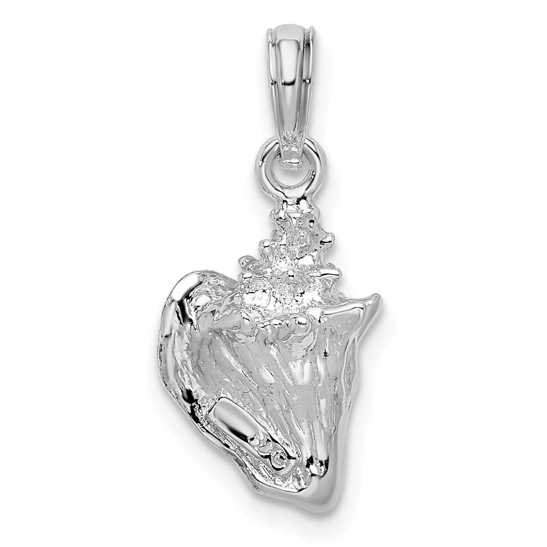 Sterling Silver Enameled Small Conch Shell Pendant