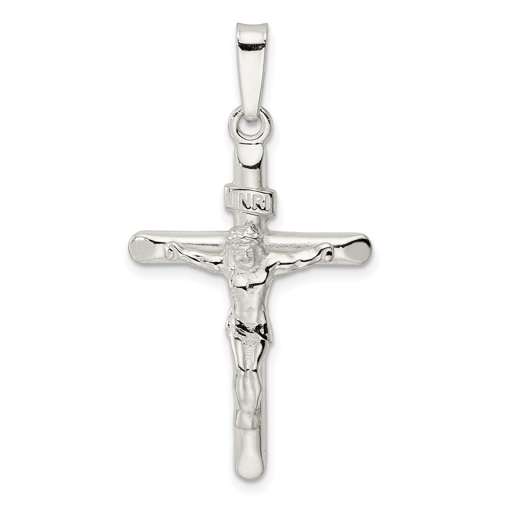 Sterling Silver Polished Crucifix Pendant 38.8x21.35mm