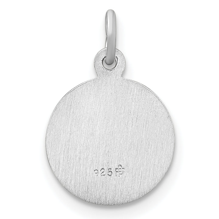 Sterling Silver Polished Solid 1st Holy Communion Pendant