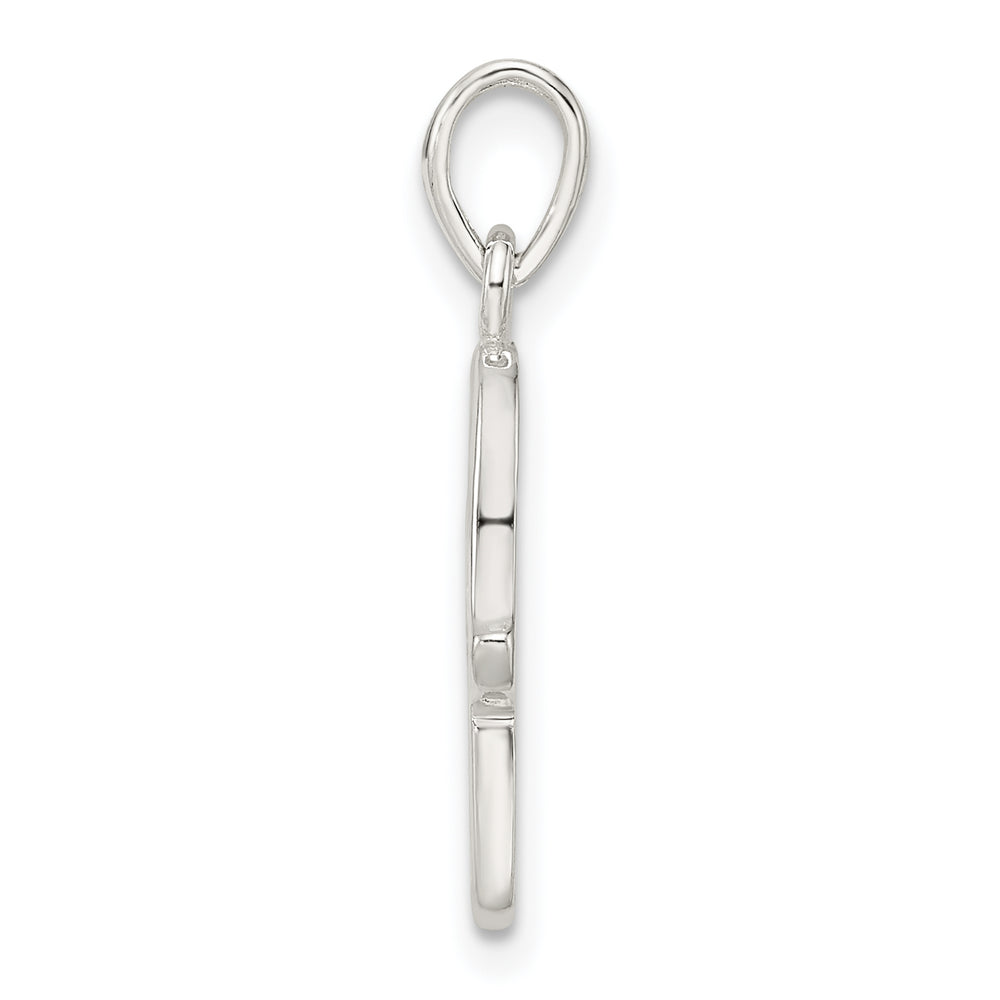 Sterling Silver Polished Chamseh with Star of David Pendant