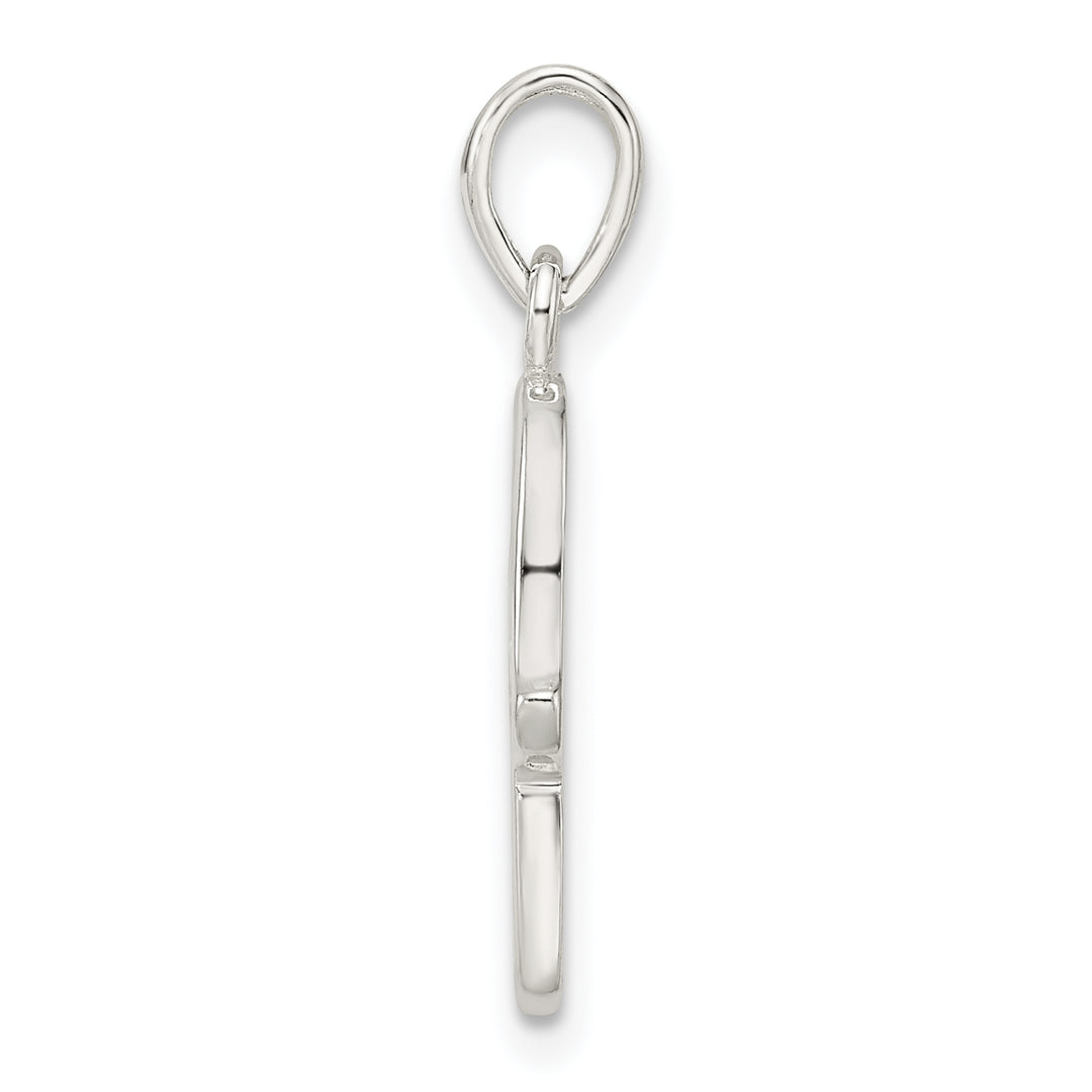 Sterling Silver Polished Chamseh with Star of David Pendant