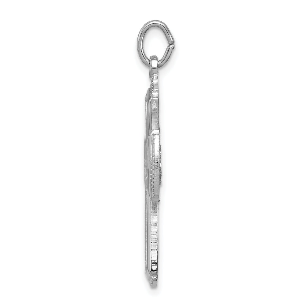 Sterling Silver Satin Cross Pendant