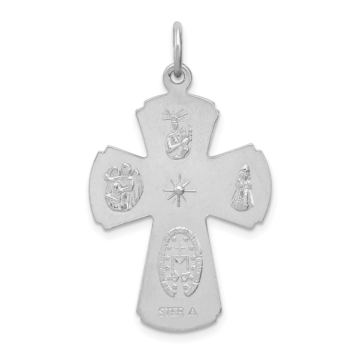 Sterling Silver Satin Cross Pendant