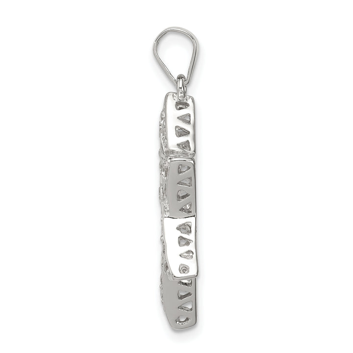 Sterling Silver CZ Star of David Pendant