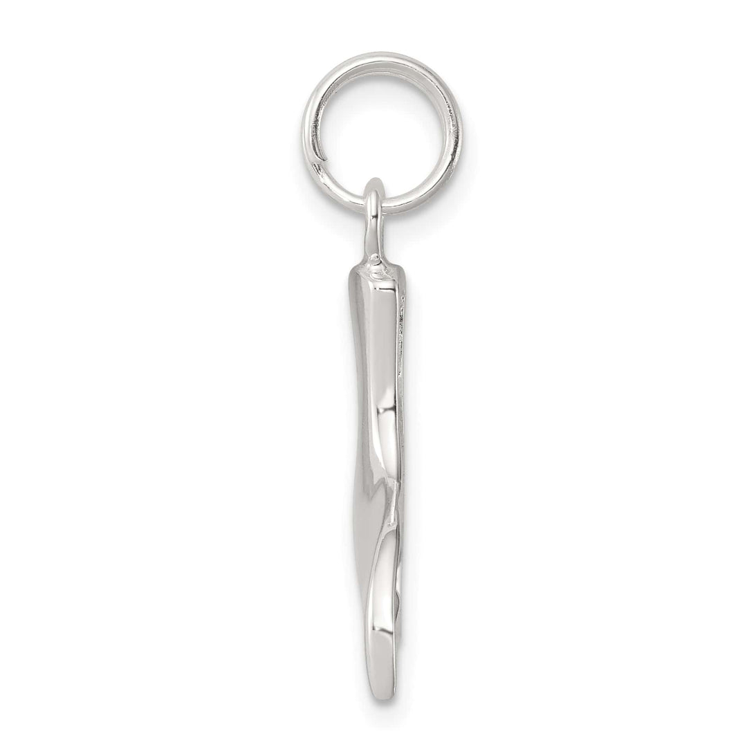 Sterling Silver Whale Tail Charm