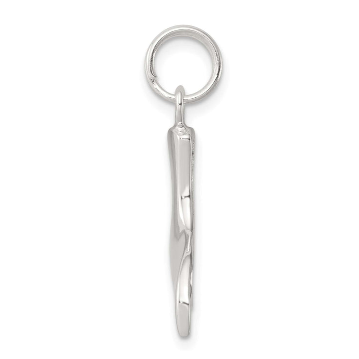 Sterling Silver Whale Tail Charm