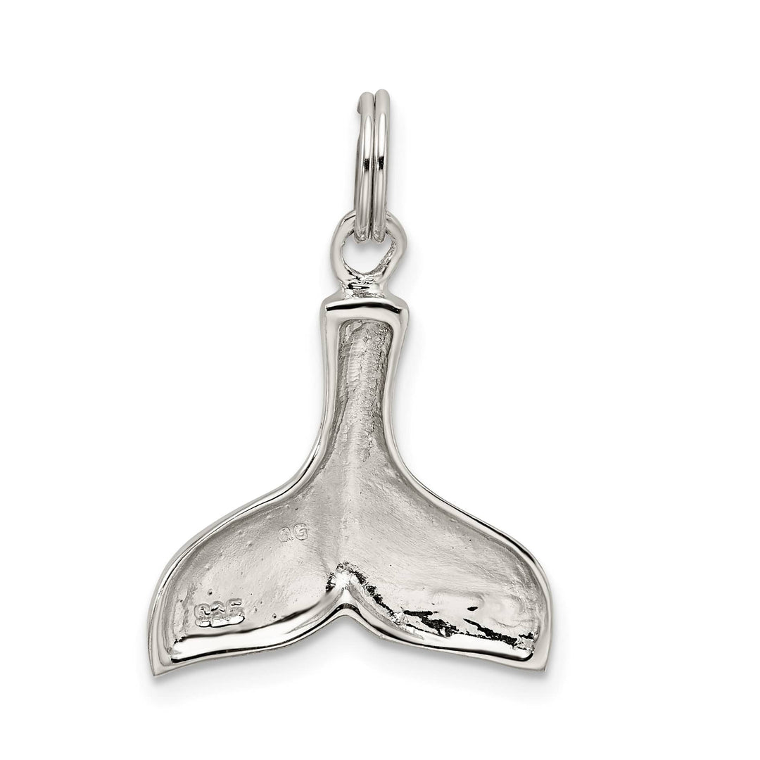 Sterling Silver Whale Tail Charm