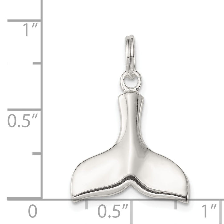 Sterling Silver Whale Tail Charm