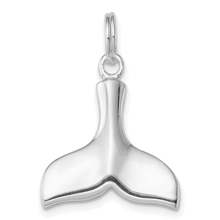 Sterling Silver Whale Tail Charm