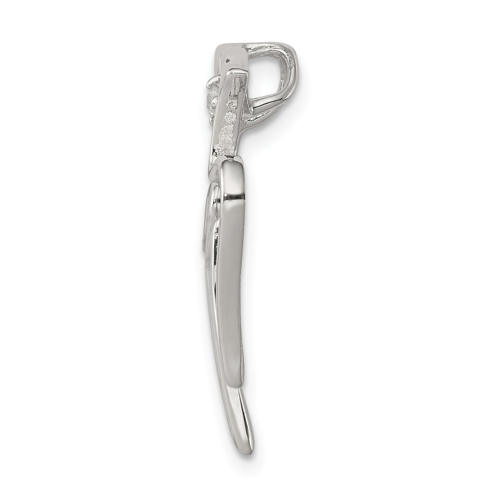 Sterling Silver CZ Dove Pendant