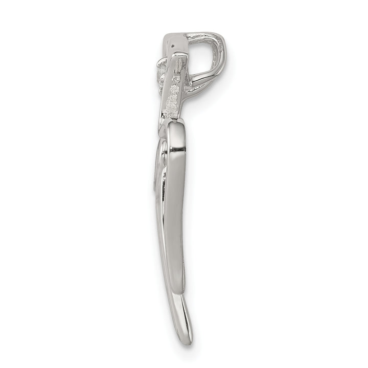 Sterling Silver CZ Dove Pendant