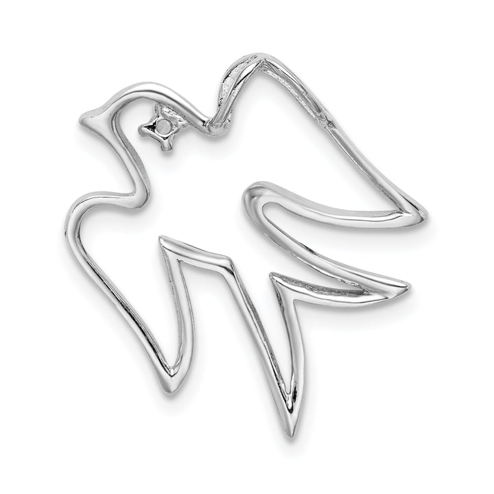 Sterling Silver CZ Dove Pendant
