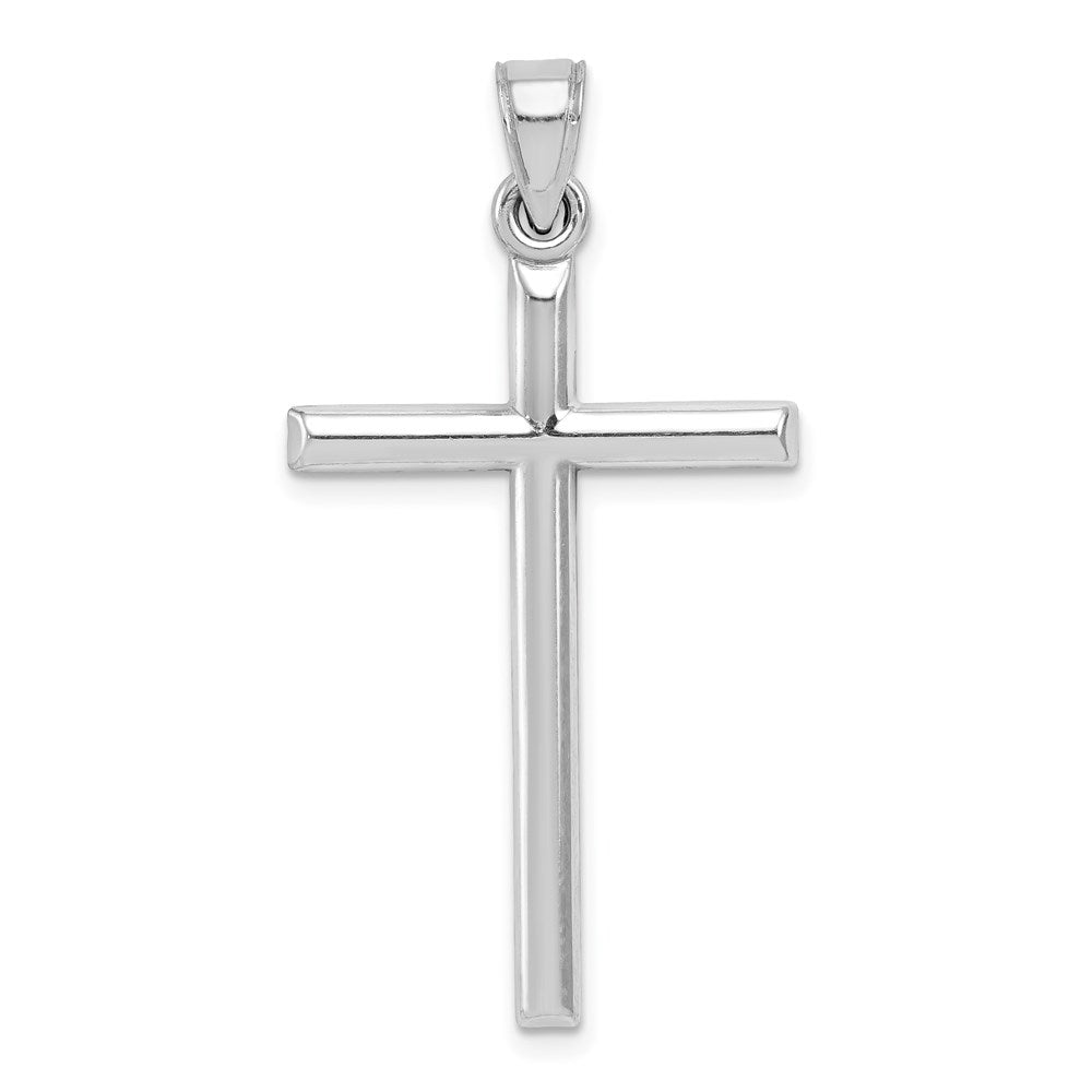 Sterling Silver Polished Latin Cross Pendant 39x20mm