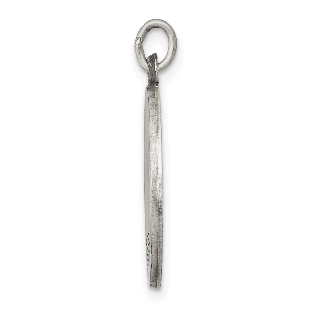 Sterling Silver Antiqued Confirmation Medal