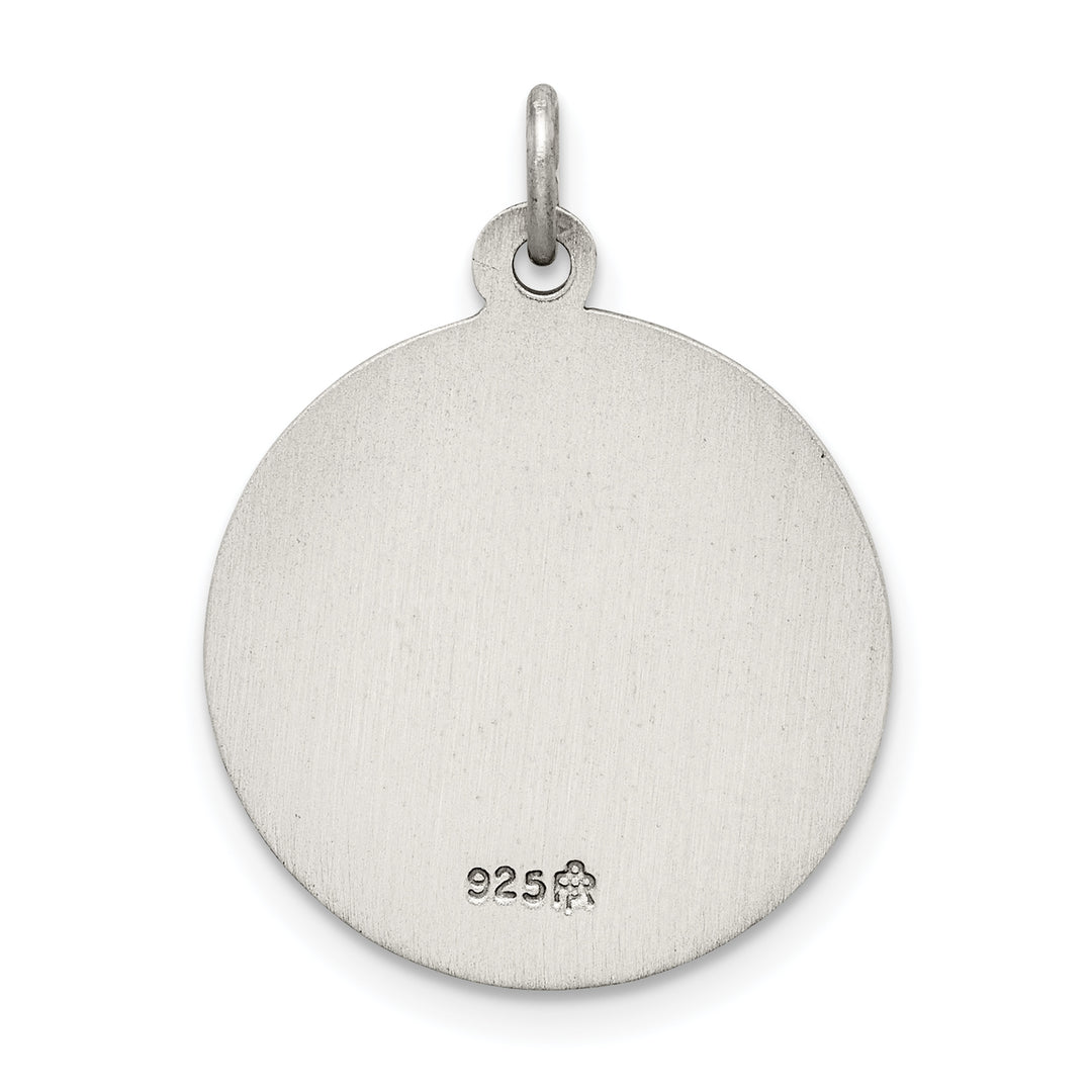 Sterling Silver Antiqued Confirmation Medal