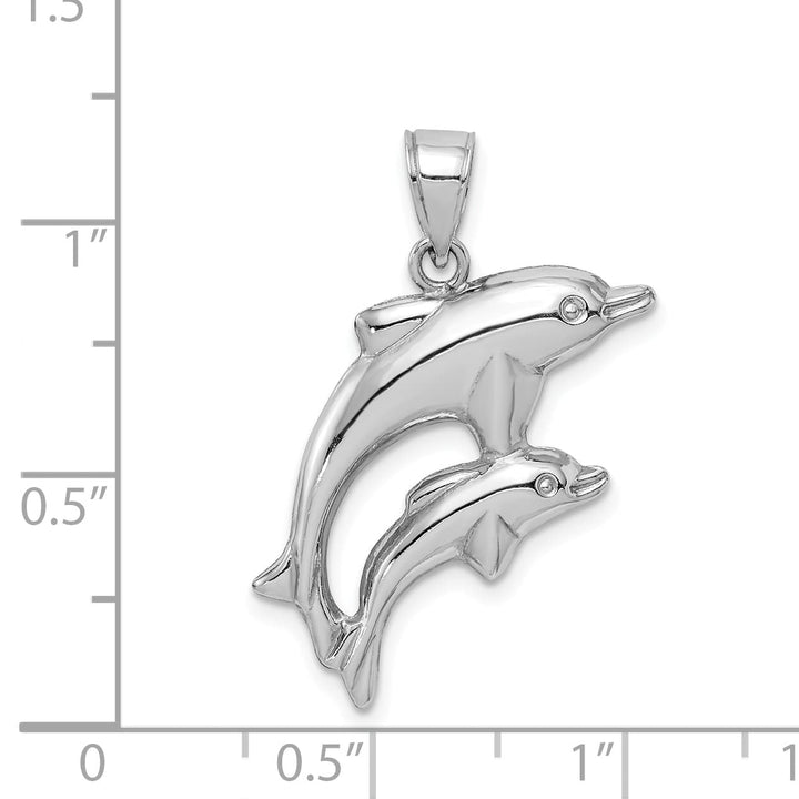 Sterling Silver Dolphins Pendant