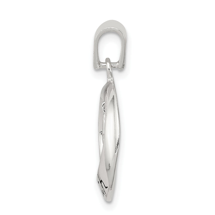 Sterling Silver Antiqued Faith with Cross Pendant