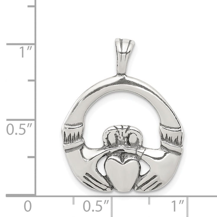 Lovely Rita's Pendants & Charms Sterling Silver Antiqued Claddagh Pendant