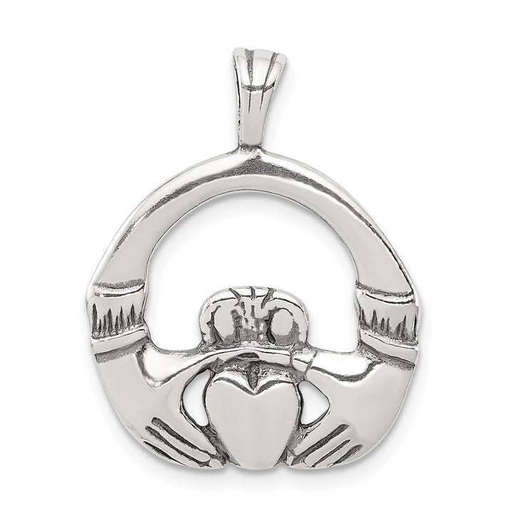 Lovely Rita's Pendants & Charms Sterling Silver Antiqued Claddagh Pendant