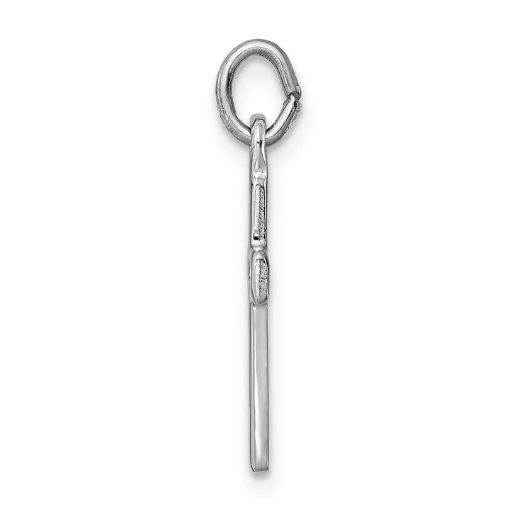 Sterling Silver Polished Slim Cross Pendant