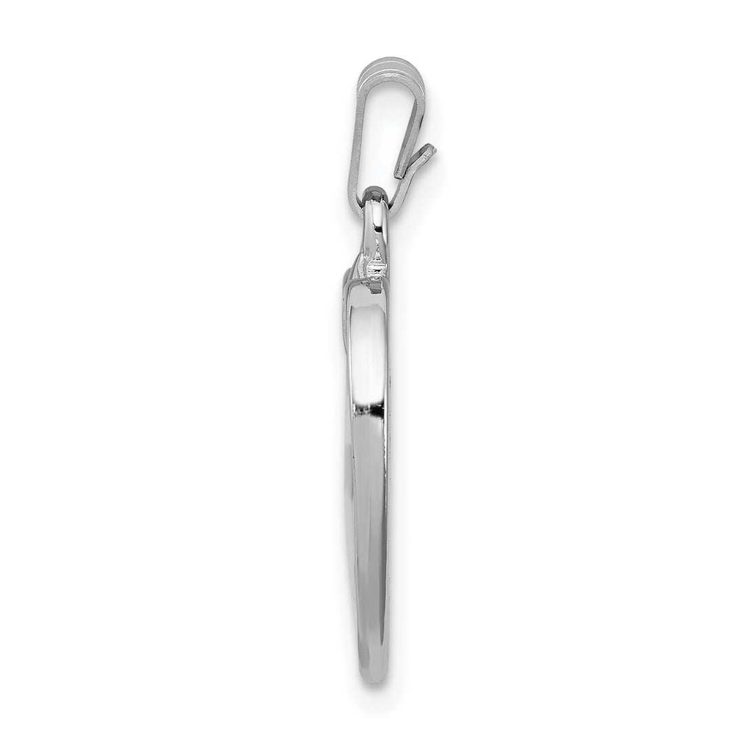Sterling Silver Large Heart with Mustard Seed Pendant