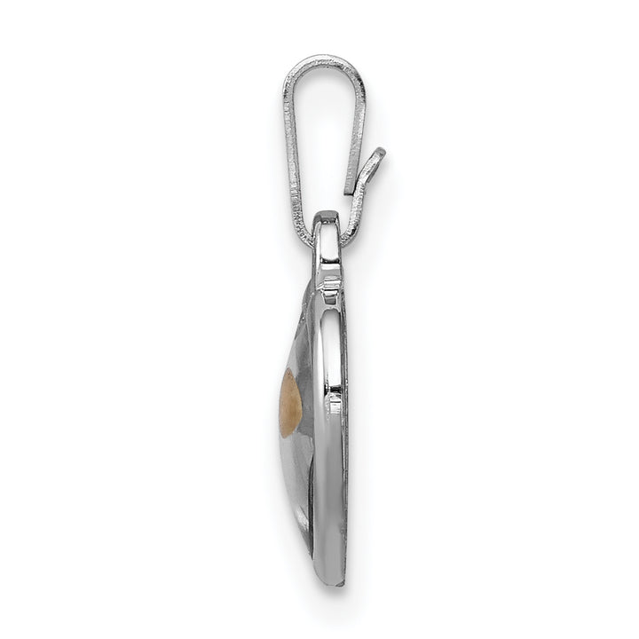 Sterling Silver Small Heart with Mustard Seed Pendant