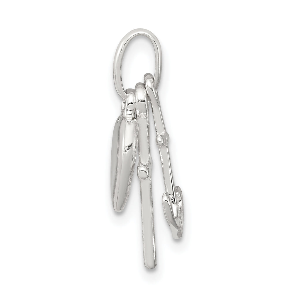 Sterling Silver Anchor and Heart Pendant