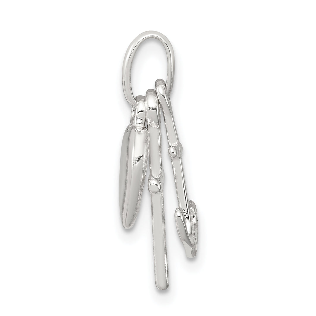 Sterling Silver Anchor and Heart Pendant