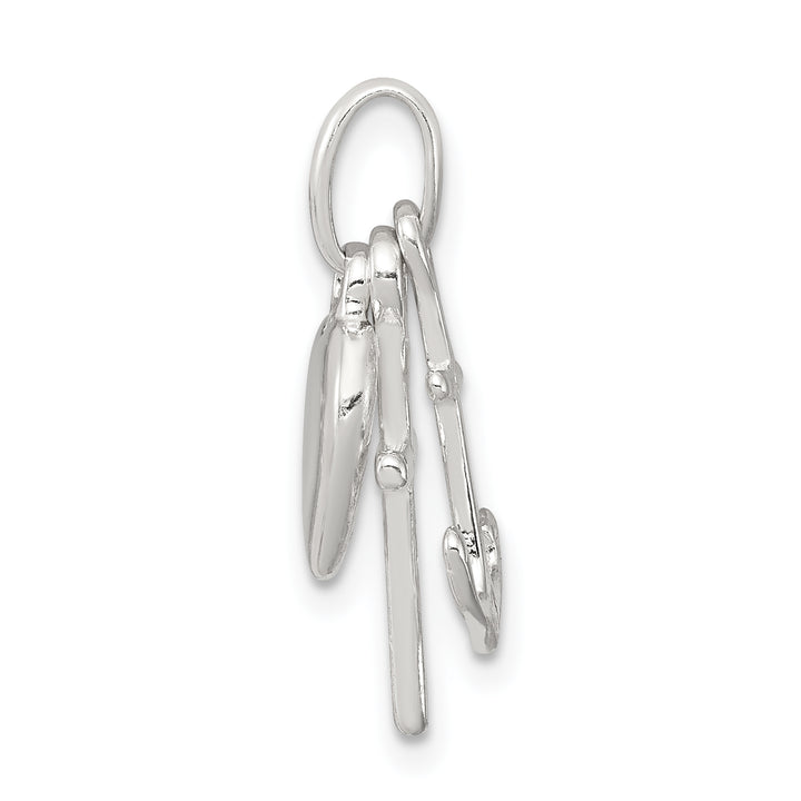 Sterling Silver Anchor and Heart Pendant