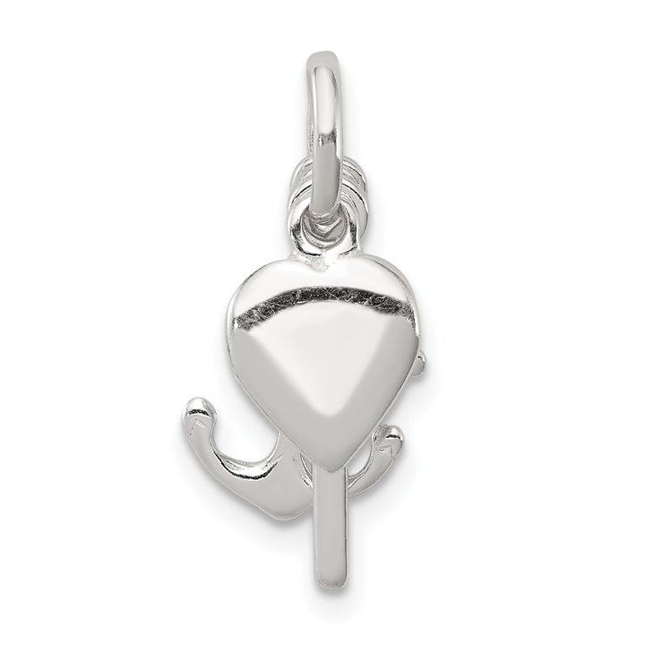 Sterling Silver Anchor and Heart Pendant