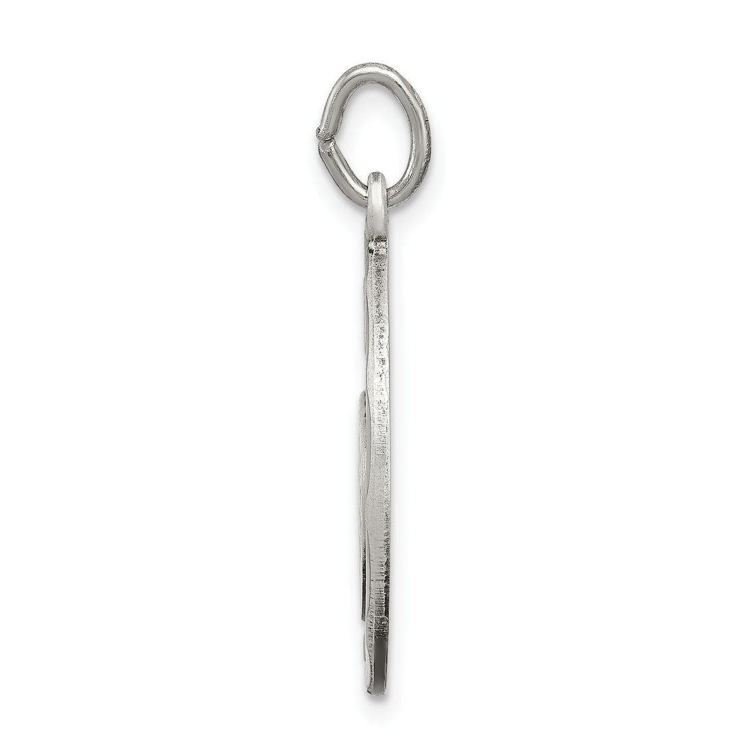 Sterling Silver Satin Antiqued 2-Piece Mizpah Pendant