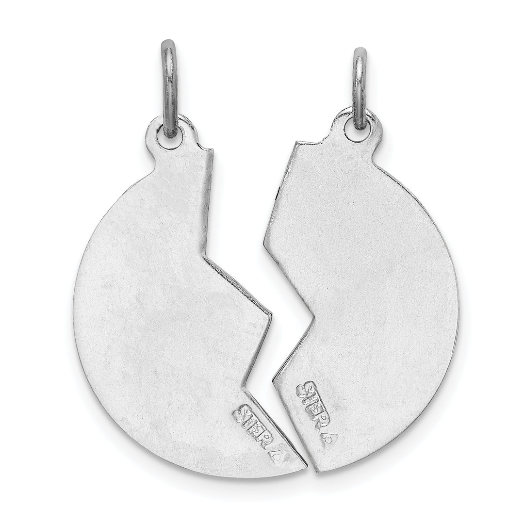 Sterling Silver and Polished Mizpah 2-piece Penda